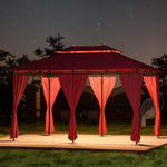 Gartenpavillon mit LED-Beleuchtung 3*3 m